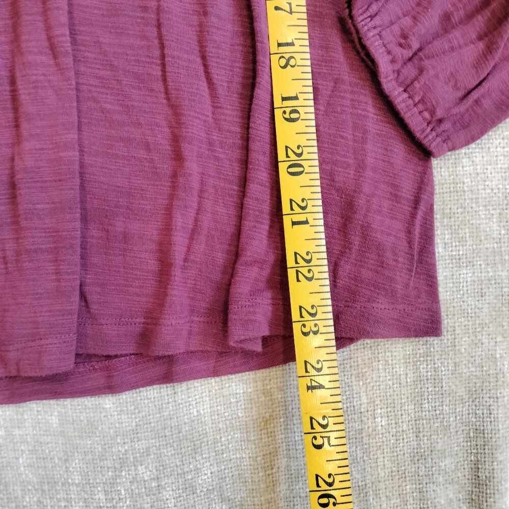 Cupio Women's Large Mauve Pink Sleeve Laced Up Front Shirt Size Medium - Picture 6 of 7